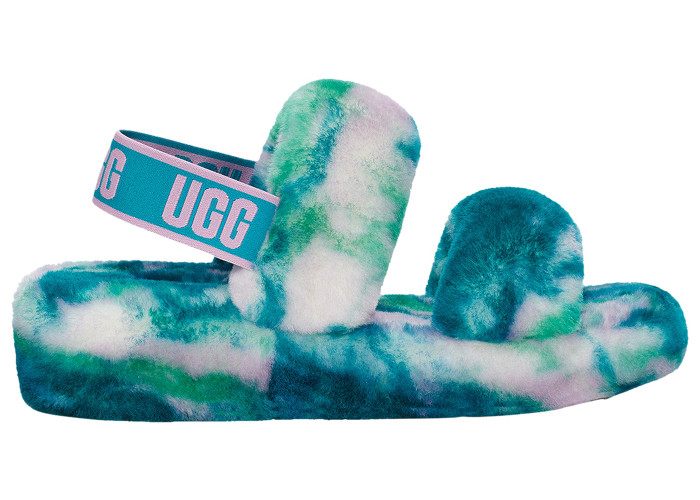 UGG Oh Yeah Slide Marble Aquatic Blue