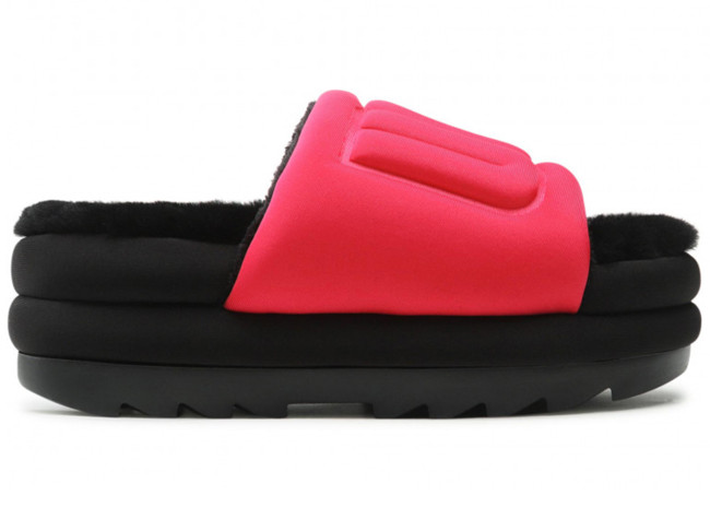 UGG Maxi Graphic Slide Radish Black (Women's)