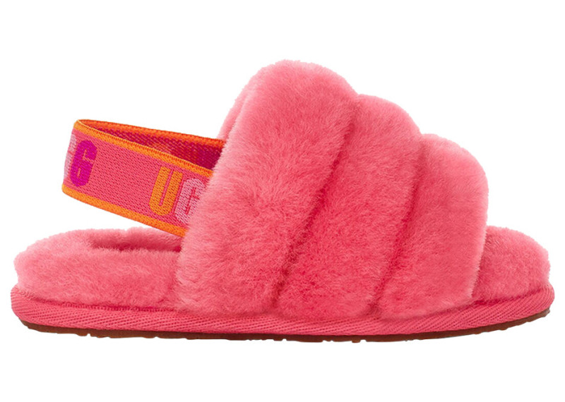 UGG Fluff Yeah Slide Strawberry Sorbet Multi Color (Toddler)