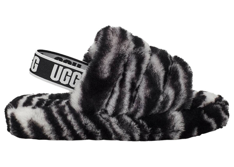 UGG Fluff Yeah Slide Zebra (Kids)