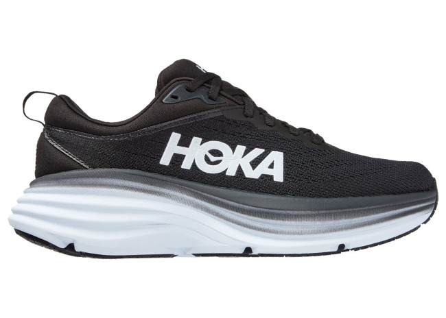 Hoka One One Bondi 8 Black White (Women's)