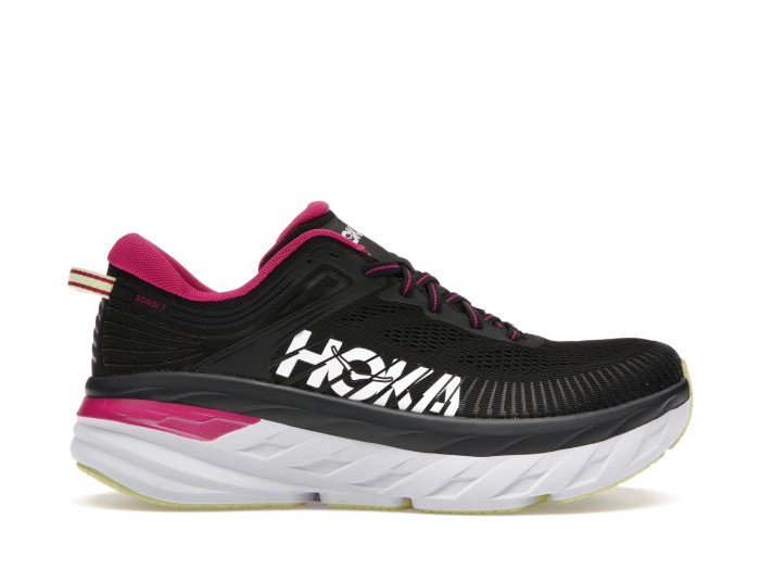 Hoka One One Bondi 7 Blue Graphite Festival Fuchsia (Women's)