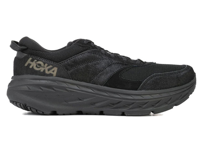 Hoka One One Bondi L Engineered Garments Black Cow Hair