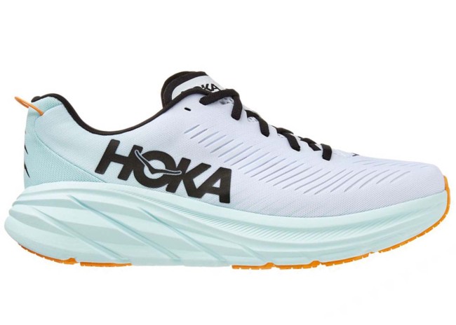 Hoka One One Rincon 3 White Blue Glass