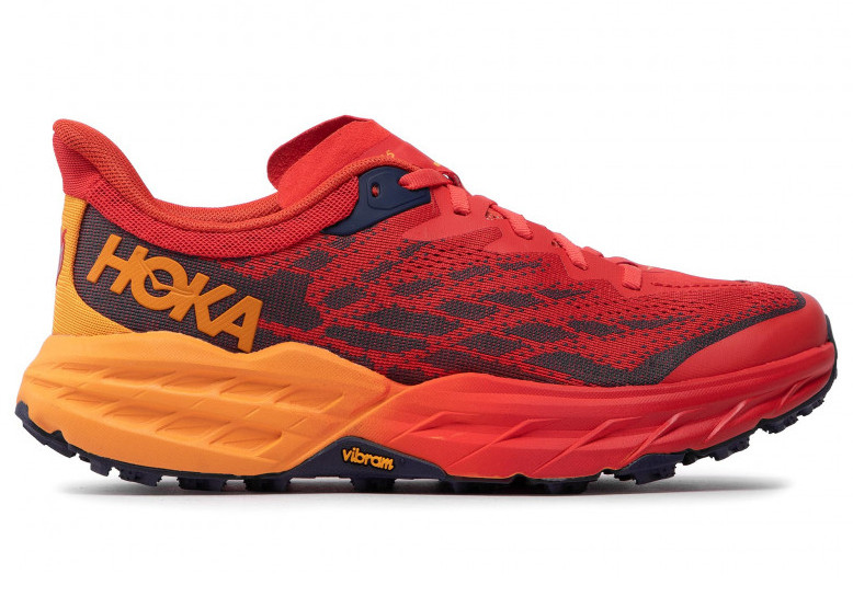 Hoka One One Speedgoat 5 Fiesta Red Radiant Yellow