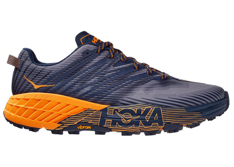 Hoka One One Speedgoat 4 Black Iris Marigold