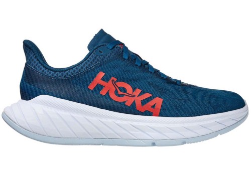 Hoka One One Carbon X 2 Moroccan Blue Hot Coral (Women's)