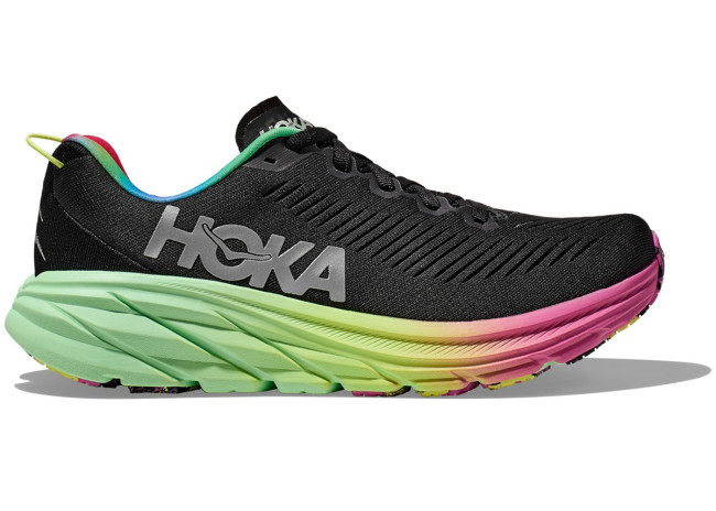 Hoka One One Rincon 3 Black Silver Multi-Color (Women's)