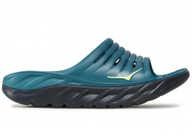 Hoka One One Ora Recovery Slide 2 Blue Coral Butterfly