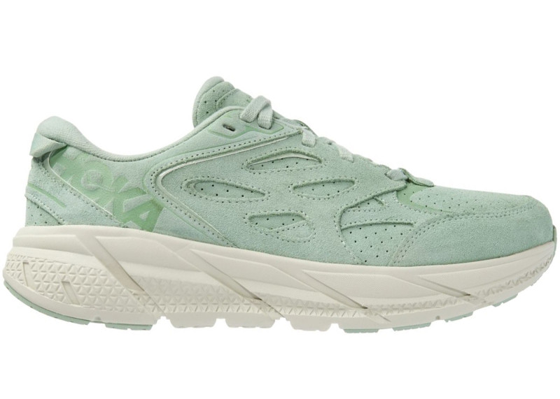 Hoka One One Clifton L Suede Smoke Green (All Gender)
