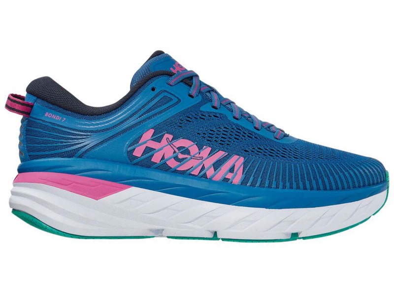 Hoka One One Bondi 7 Vallarta Blue Phlox Pink (Women's)