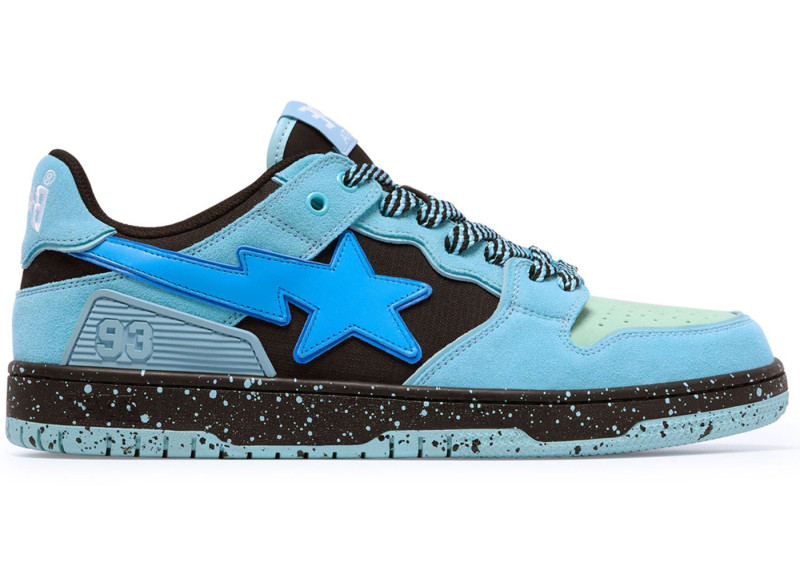 A Bathing Ape Bape SK8 Sta #6 Blue Green