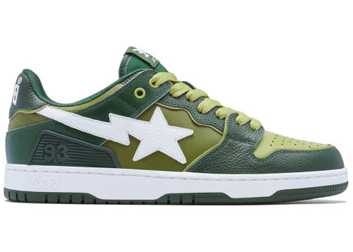 A Bathing Ape Bape SK8 Sta Green White