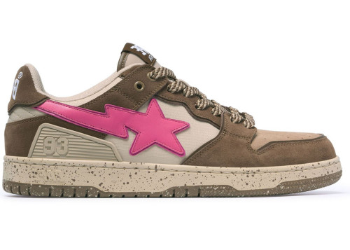 A Bathing Ape Bape SK8 Sta #6 Brown Pink