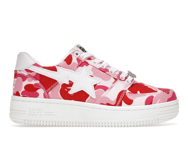 A Bathing Ape Bape Sta Low ABC Camo 20th Anniversary Pink