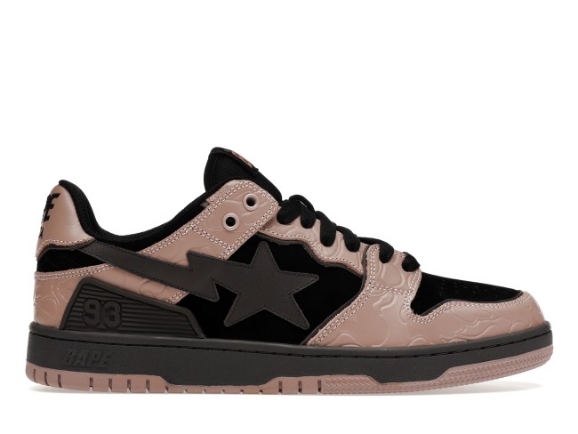A Bathing Ape Bape SK8 Sta Dirty Pink Black