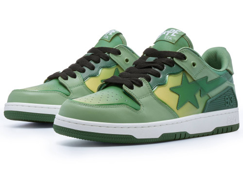 A Bathing Ape Bape SK8 Sta Green Gradation