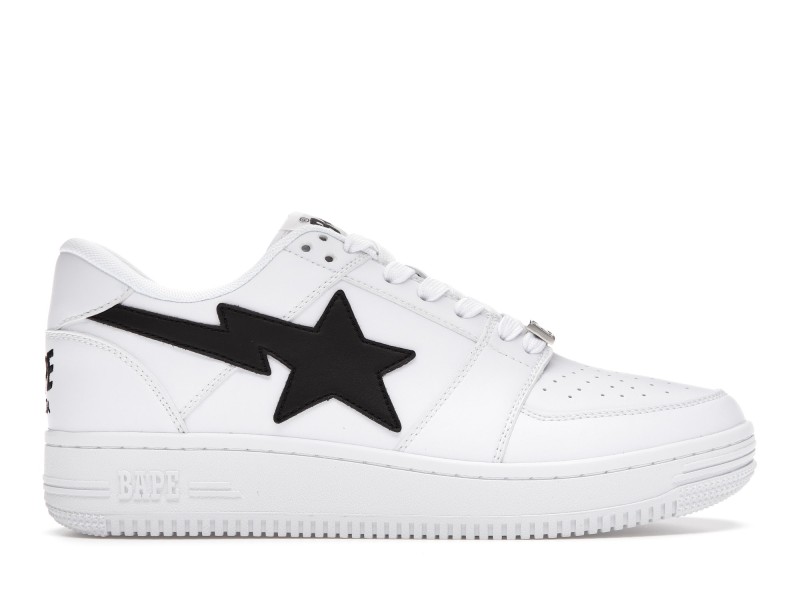 A Bathing Ape Bape Sta Low M1 White Black