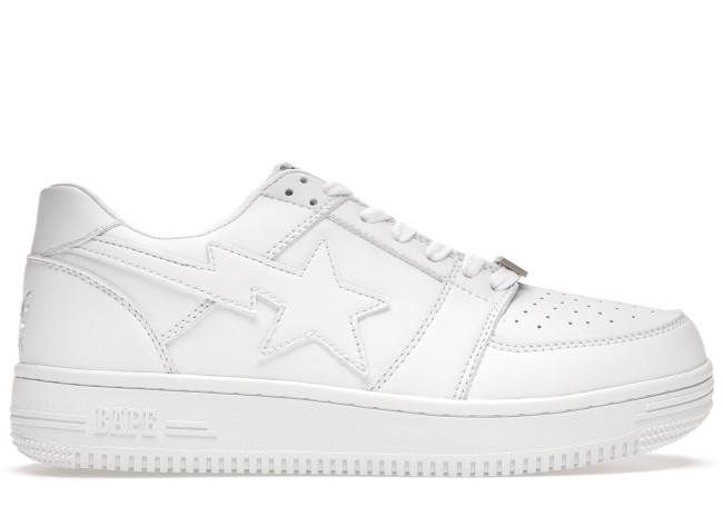 A Bathing Ape Bape Sta Low M2 White Leather (2020)
