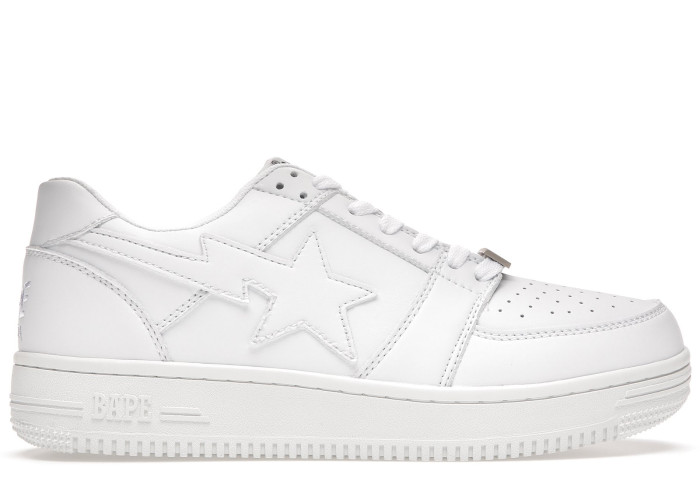 A Bathing Ape Bape Sta Low M2 White Leather (2020)