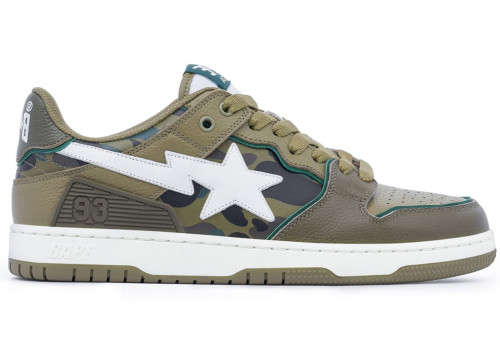 A Bathing Ape Sk8 Sta Olive Drab Green Camo