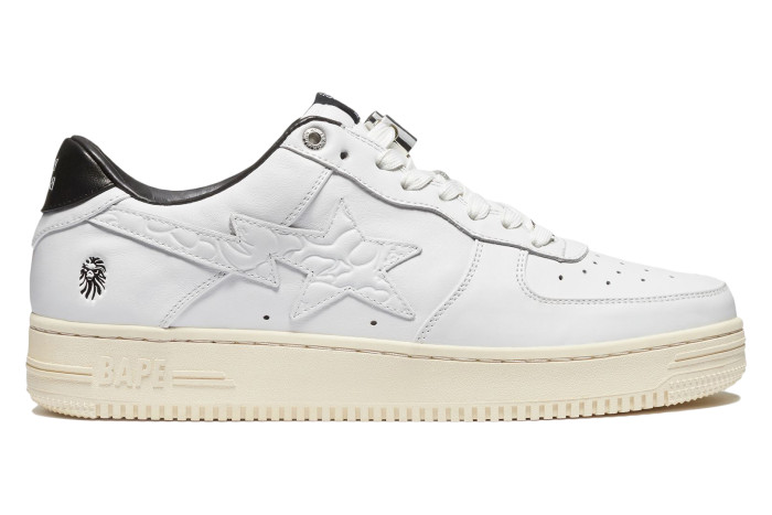 A Bathing Ape Bape Sta Black White Silver