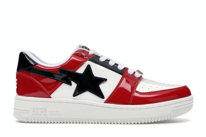 A Bathing Ape Bape Sta Low Red