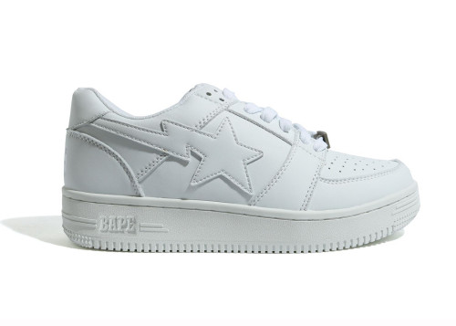 A Bathing Ape Bape Sta Low Triple White