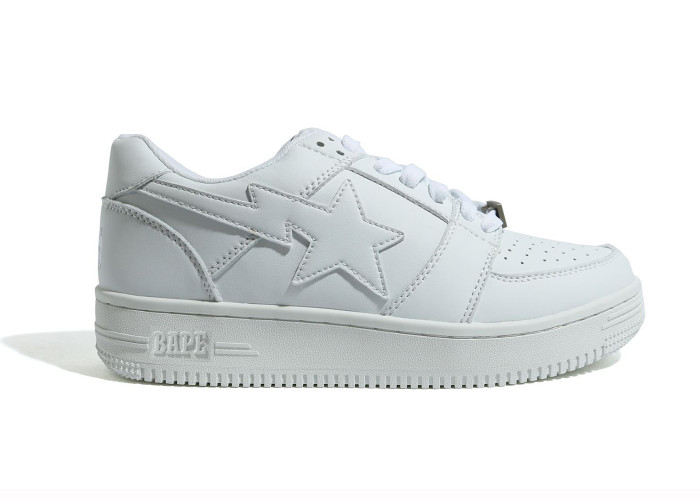 A Bathing Ape Bape Sta Low Triple White