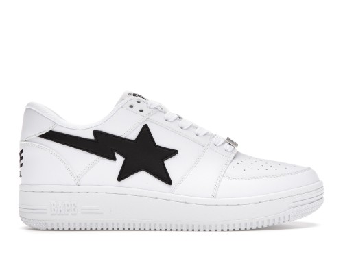A Bathing Ape Bape Sta Low M1 White Black