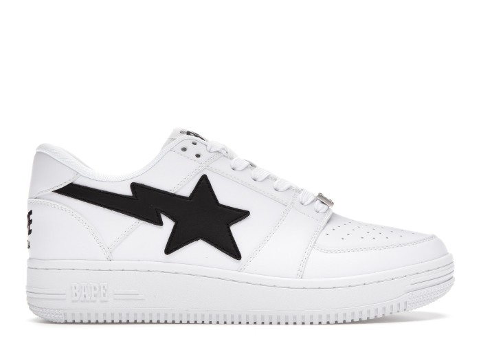 A Bathing Ape Bape Sta Low M1 White Black
