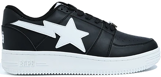 A Bathing Ape Bape Sta Low M1 Black White