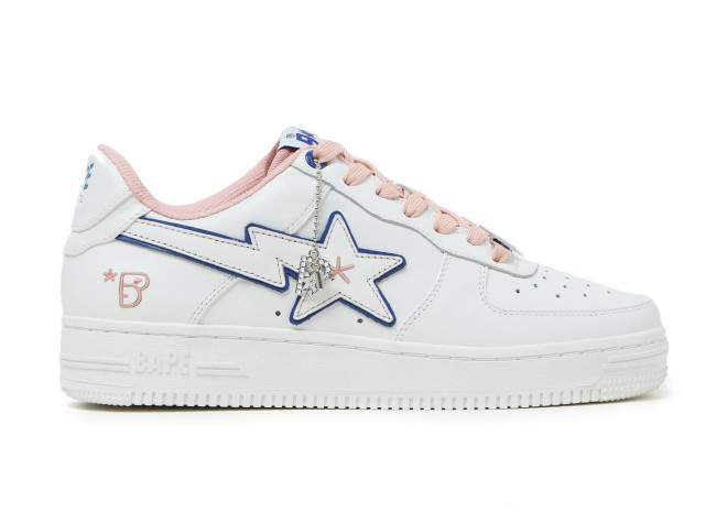 A Bathing Ape Bape Sta BAPY White Pink (Women's)