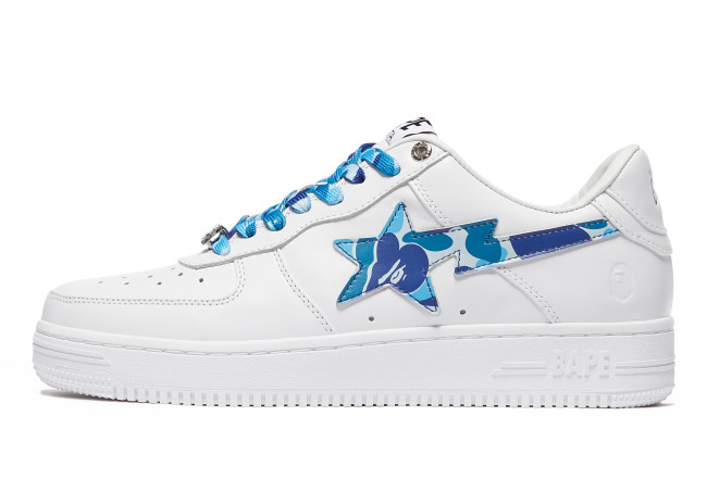 A Bathing Ape Bape Sta Low White ABC Camo Blue (2021)