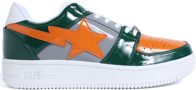 A Bathing Ape Bape Sta Low Green Orange Grey (2017)