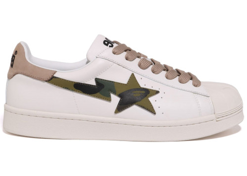 A Bathing Ape Skull Sta White Beige