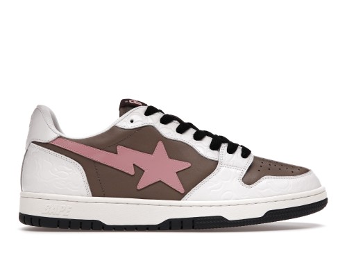 A Bathing Ape Bape Court Sta Brown Pink