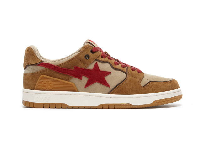A Bathing Ape Sk8 Sta Wheat Red