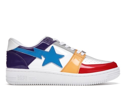 A Bathing Ape Bape Sta Low Crazy White