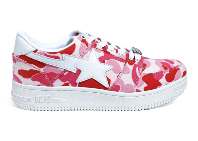 A Bathing Ape Bape Sta Low ABC Camo Pink (GS)