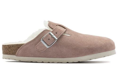 Birkenstock Boston Shearling Suede Pink Clay