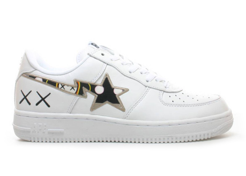 A Bathing Ape Bape Sta Low KAWS White Brown