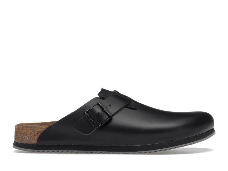 Birkenstock Boston Super Grip Leather Black