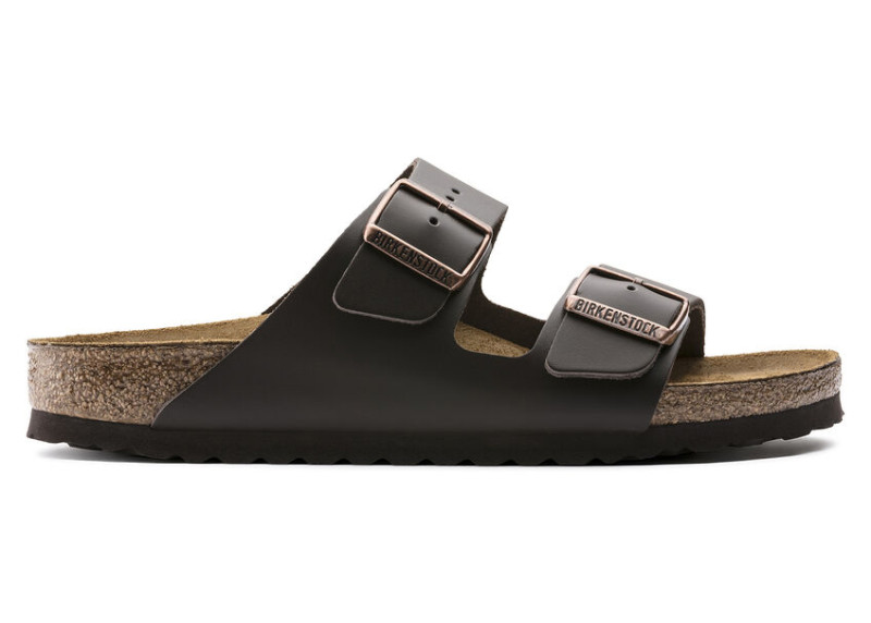 Birkenstock Arizona Natural Leather Dark Brown (Women's)