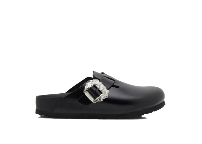 Birkenstock Boston Manolo Blahnik Black