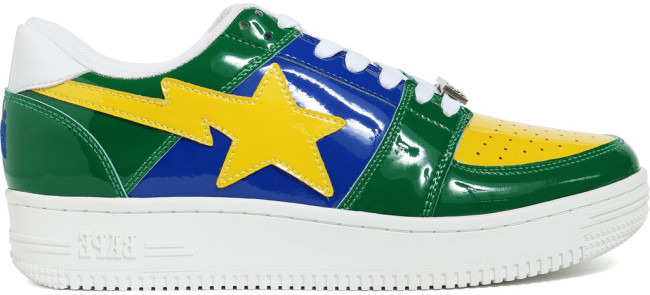 A Bathing Ape Bape Sta Low Tri-Color Green (2018)