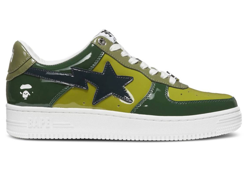 A Bathing Ape Bape Sta Low Olive Color Combo