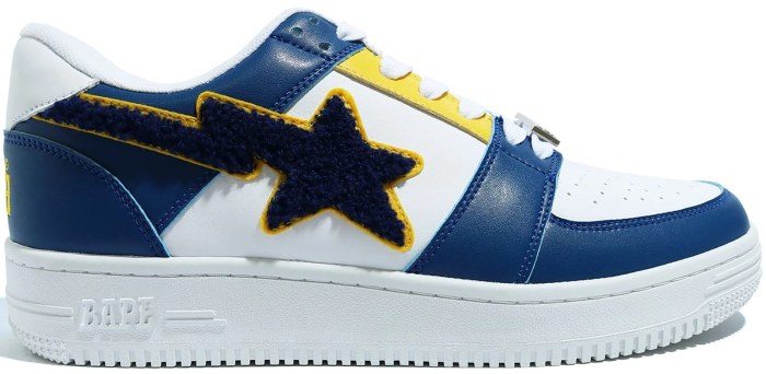 A Bathing Ape Bape Sta Low Patched Navy