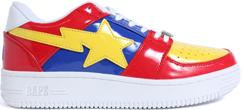 A Bathing Ape Bape Sta Low Red Blue Yellow (2017)