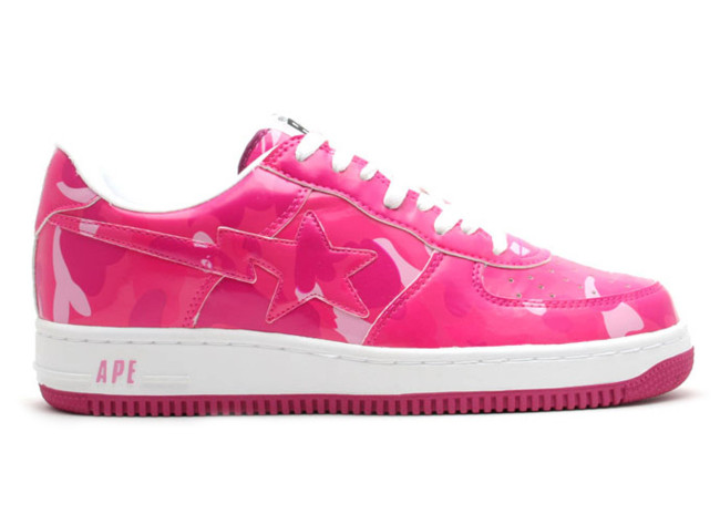A Bathing Ape Bape Sta Low Hot Pink Camo
